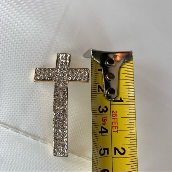 🛍3/$20 RHINESTONE cross pendant. Costume jewellery - Picture 2 of 3